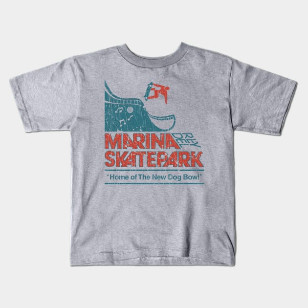 Marina del Rey Skatepark 1978 Kids T-Shirt by JCD666